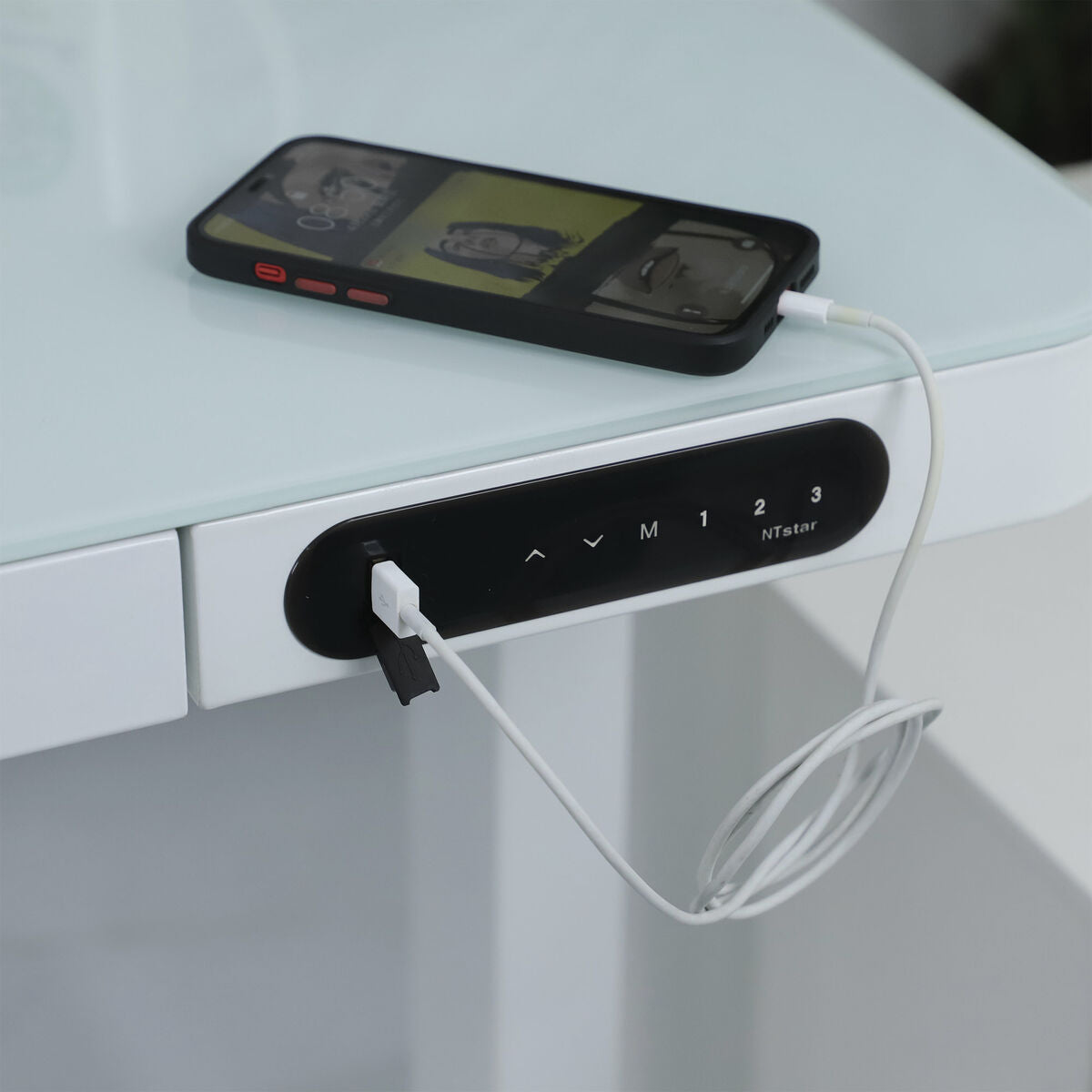 Desk Nate Steel White (120,3 X 60,3 CM )