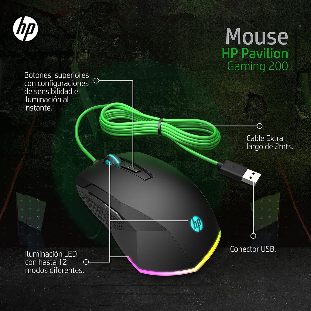 HP Pavilion 200 Black & Green