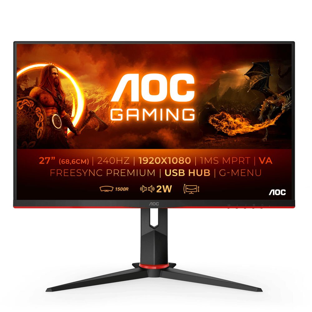 Monitor AOC C27G2ZU/BK 27" FHD LED - KlickGaming